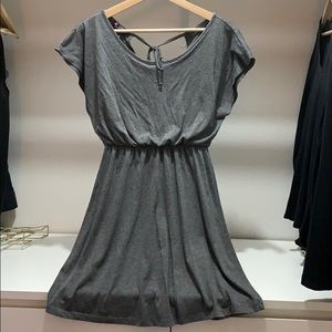 Gray short sleeve dress
